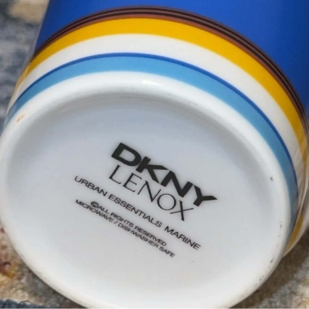 DKNY DONNA KARAN NEW YORK X LENOX Urban Essentials Marine Multi Color Coffee Cup